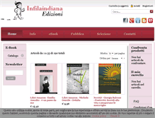 Tablet Screenshot of infilaindianaedizioni.com